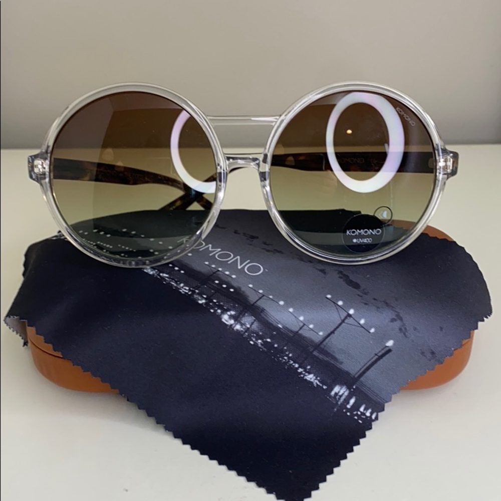 Komono Sunglasses Coco Clear New round oversized - Picture 15 of 16